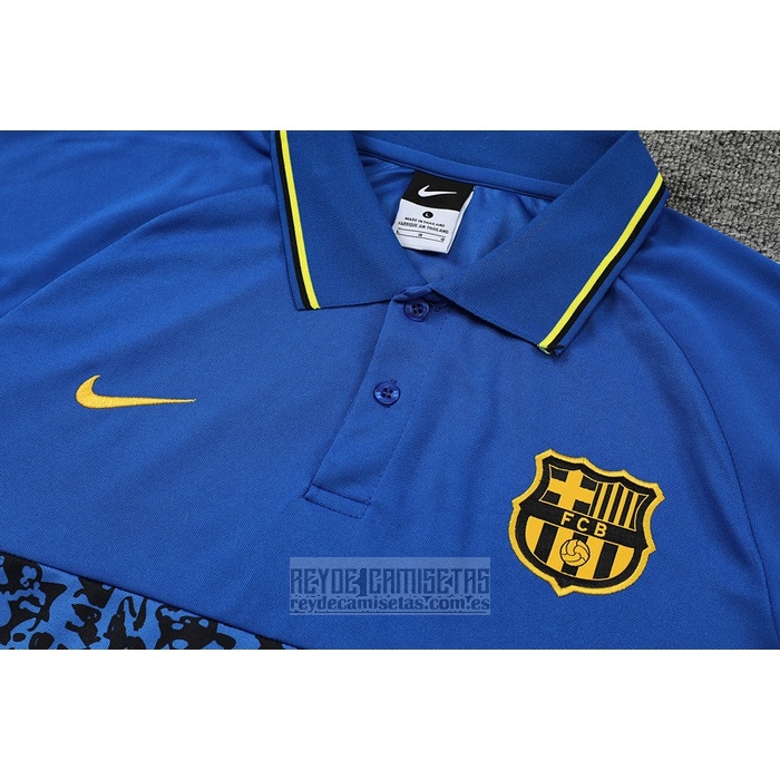 Camiseta De Futbol Polo del Barcelona 2022-2023 Azul